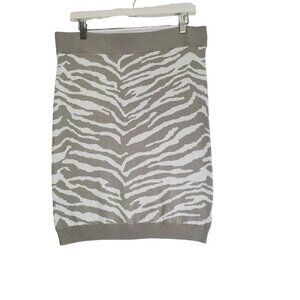 Torrid Zebra Animal Print Knit Skirt Bodycon‎ Stretch Womens Plus Size 1X